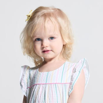 أفرول مخطط متعدد الألوان للطفلة